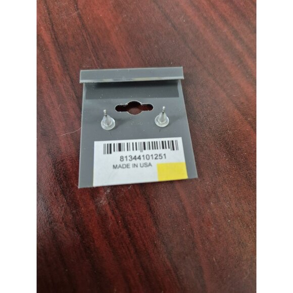 JoNa Round Iridescent Stud Earrings - Picture 4 of 4